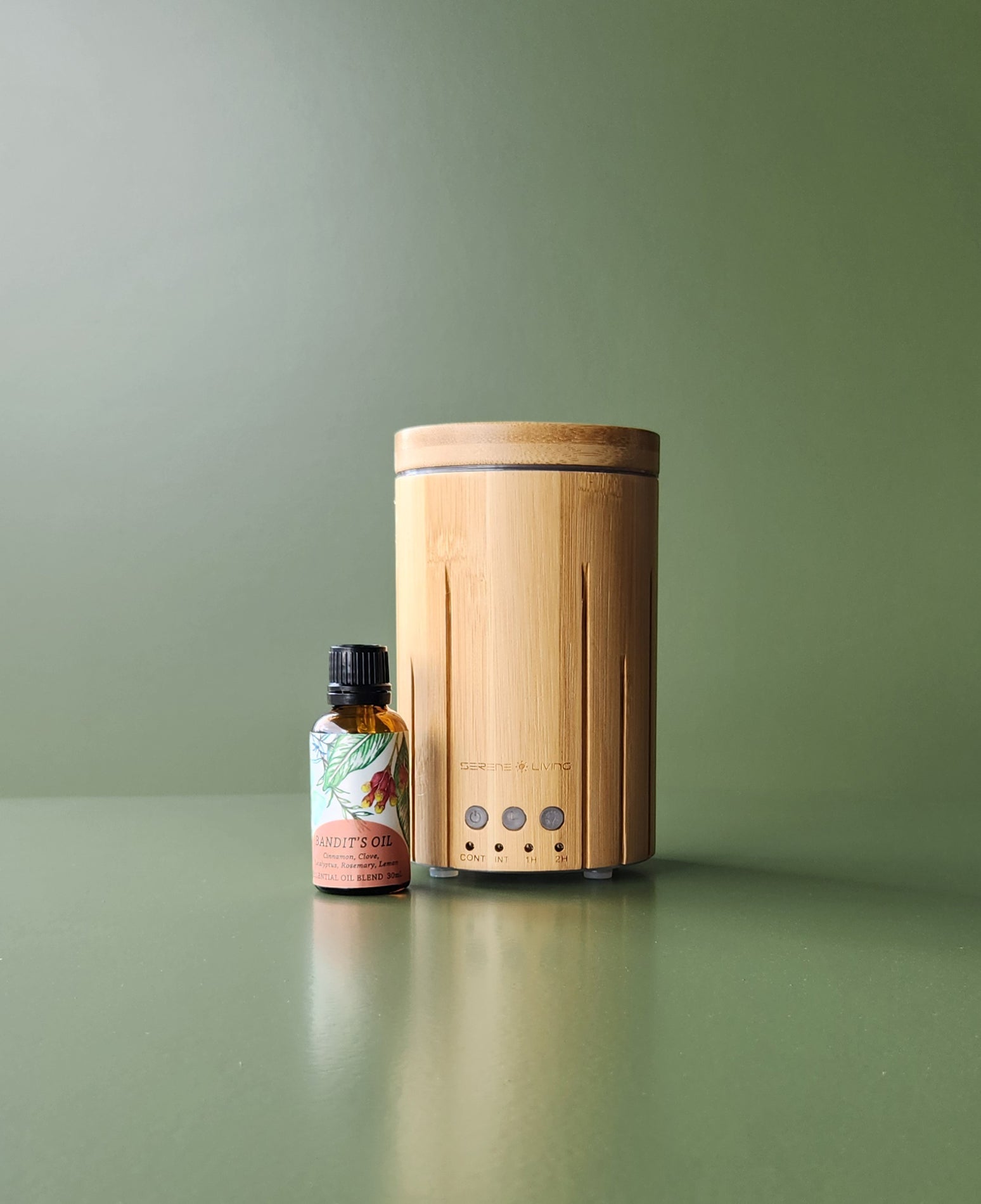 Bamboo Ultrasonic Essential Oil Diffuser