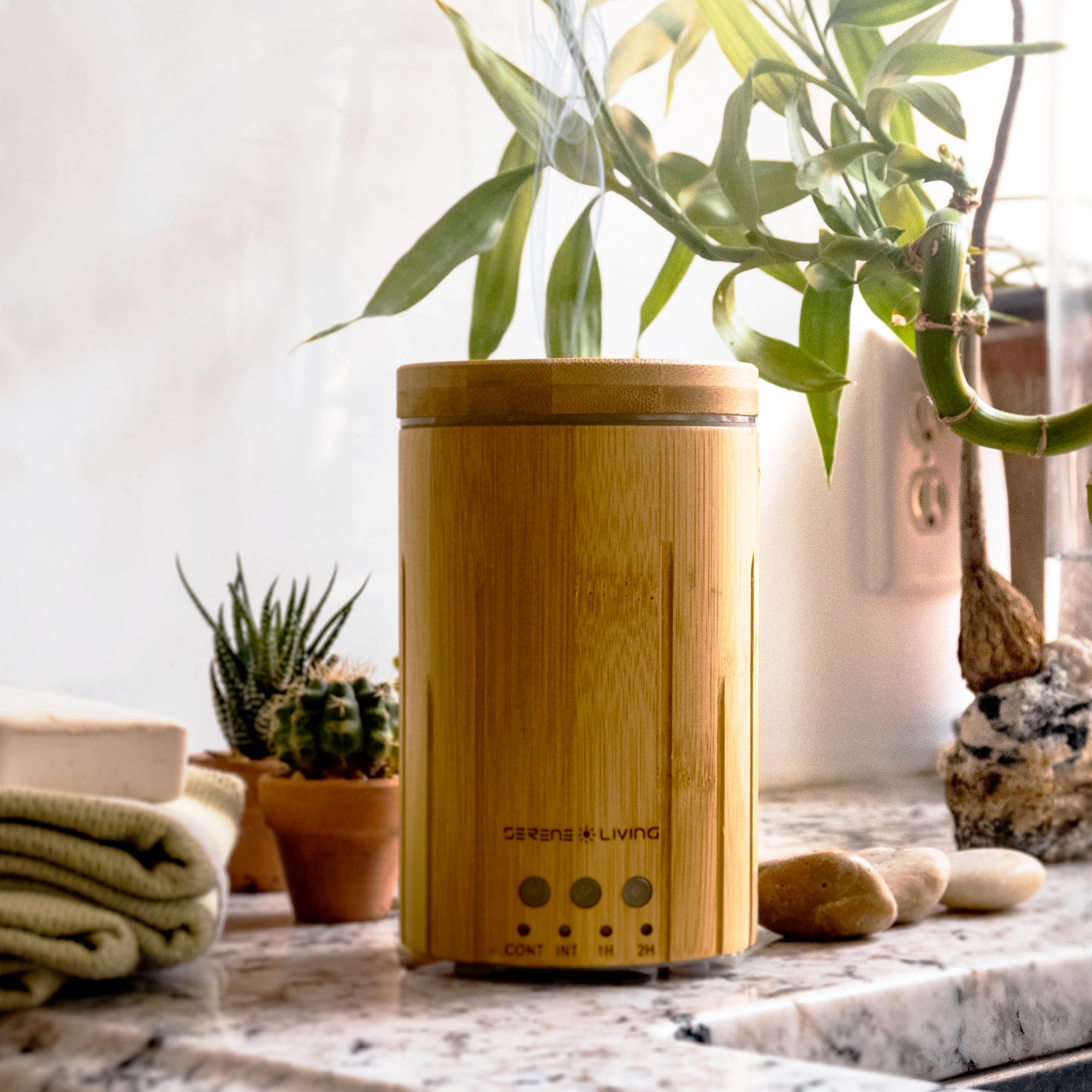 Bamboo Ultrasonic Essential Oil Diffuser