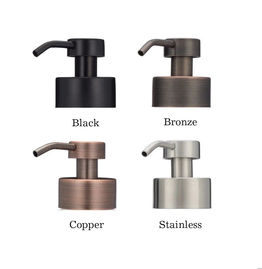 Black Foam Soap Dispensers, Clara Glass Foam Soap Dispenser with Black Soap  Pump