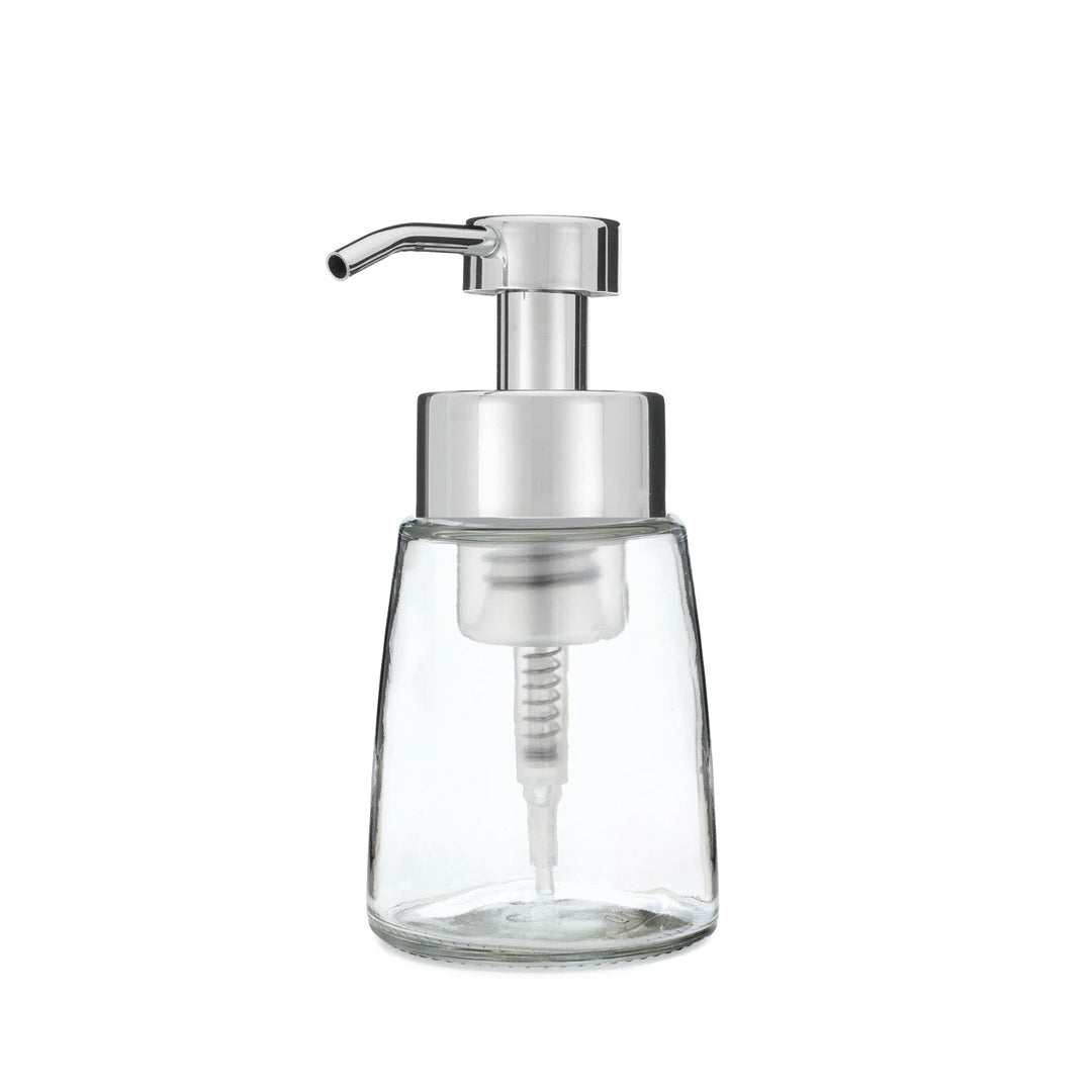 Fluted Glass Foaming Soap Dispenser - Glenn Avenue Soap Company